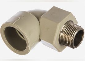Угольник РРRC 32х3/4" нр (PIPELIFE INSTAPLAST) Серый